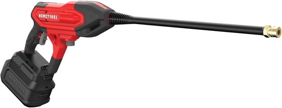 Hogedrukreiniger - Draagbare Krachtreiniger - Buiten Reinigen - 5x Slangdruk - 350 PSI - Rood van Merkloos	