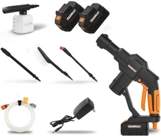 Hogedrukreiniger - Draagbare Wasmachine - Auto's Reinigen - Draadloze Turbosproeier - 1.0 Aantal - D