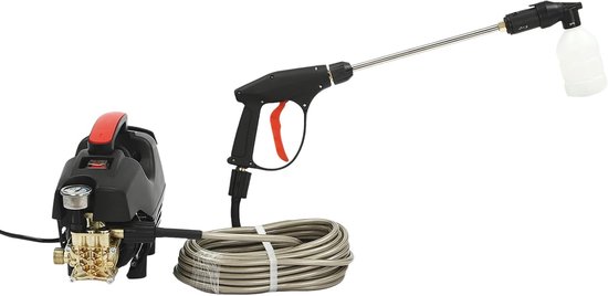 Hogedrukreiniger Elektrisch - Krachtige Cleaner - Auto en Huis Reinigen - Borstelloze Inductie Motor - 1400W - Zwart