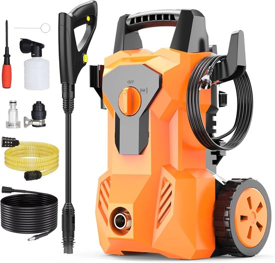 Hogedrukreiniger - Geen Kleur - Geen Afmetingen - 1600 W met Accessoires - Voor Auto en Tuin