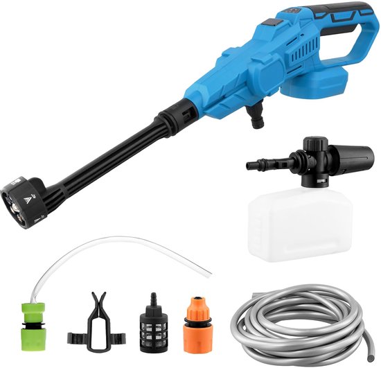 ® Hogedrukreiniger, Hogedrukreiniger op Accu, Draagbare Hogedrukreiniger, Compatibel met Makita 21V Accu, voor Auto, Tuin en Terras (zonder Accu) van VONROC