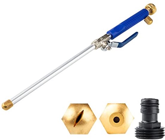 Hogedrukreiniger met Sproeilans en 2 Sproeiers voor Effectieve Raam- en Auto-Reiniging van Merkloos	