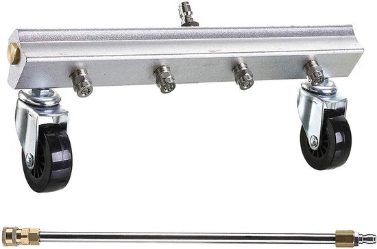 Hogedrukreiniger met waterbezem, 13 inch hogedrukreiniger voor stoep, terras, oprit, terras, oprit, veegpad, 4000 PSI, 33 cm (hogedrukreiniger + staven) van Tool Daily