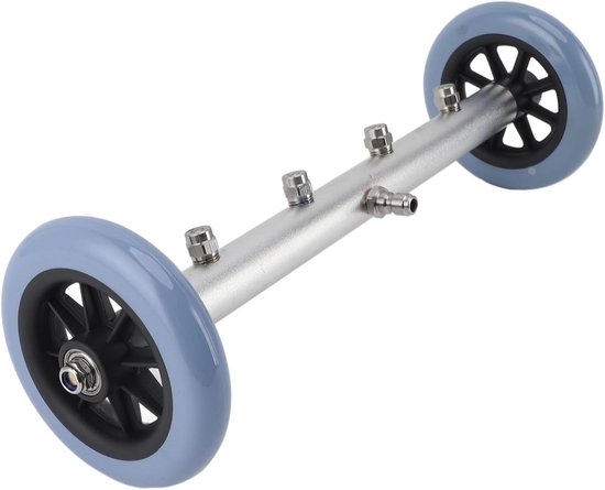 Hogedrukreiniger, onderstelreiniger, 4000PSI, hogedrukreiniger voor onder de wasstraat, waterbezem met verlengstang voor vrachtwagen, SUV's, aanhangwagens (blauw zwart)
