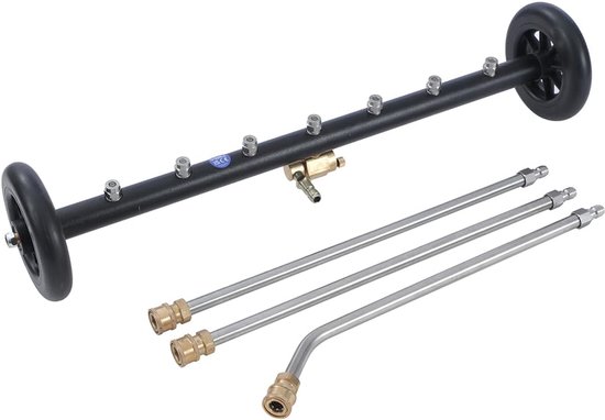 Hogedrukreiniger Onderwagenreiniger 24 Inch - Aluminium en RVS - 4000 PSI - Perfect voor Auto's - SnelShoppen