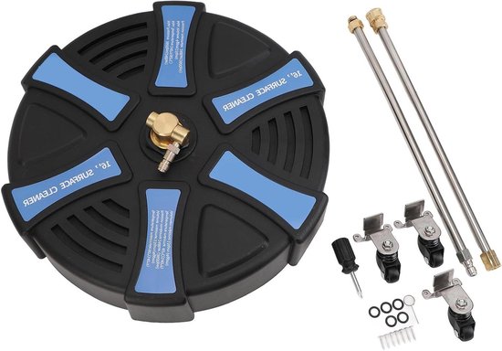 Hogedrukreiniger Oppervlaktereiniger - Dekreiniger Betonreiniger - Buiten Reinigen - 16 Inch Werkbreedte - 3600 PSI - Grijs