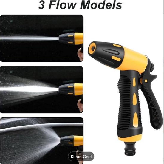 Hogedrukreiniger pistool hogedrukpistool autowas waterpistool met slang van Merkloos	