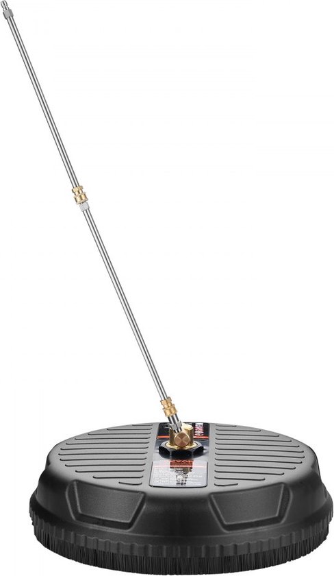 hogedrukreiniger PP kunststof oppervlaktereiniger 3,7L/min oppervlaktereiniger hogedruk φ380mm bestratingreinigingsapparaat Max.4000PSI terrasreiniger dubbel sproeisysteem 25° spuithoek van VEVOR