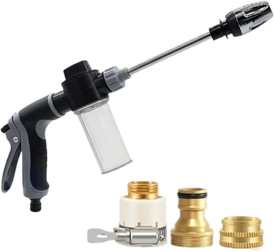 Hogedrukreiniger - Reinigingsmachine - Buiten Schoonmaken - Instelbare Druk - 34 cm - Grijs