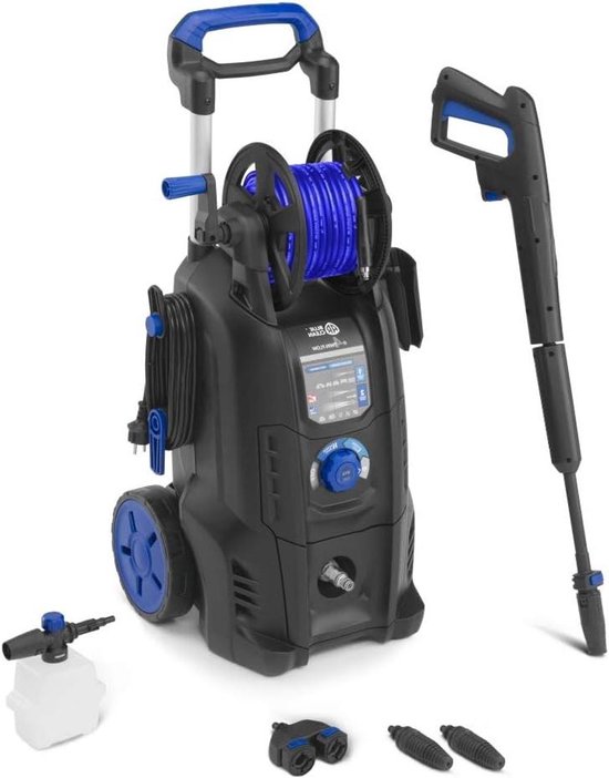 Hogedrukreiniger - Reinigingsmachine - Krachtig Reinigen - Dualtech Systeem - 150 bar - Blauw/Zwart