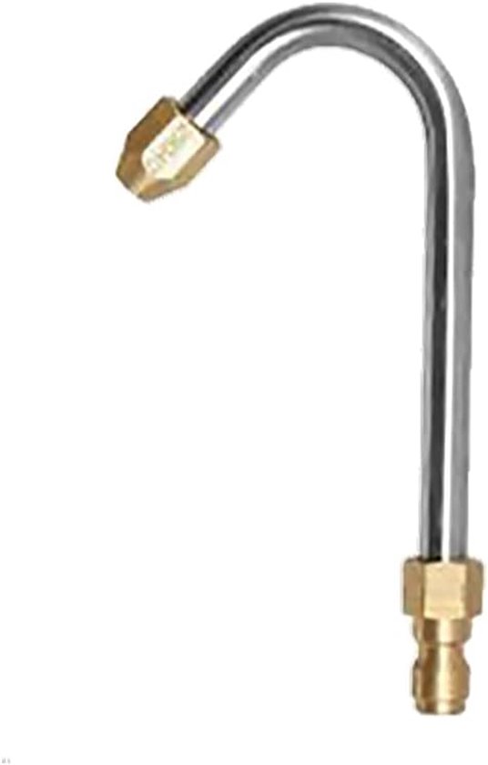 Hogedrukreiniger Rod, Washer Extension Goot Cleaner Attachment Accessoire met 1/4 Inch Quick Connect voor Washer Lance/Wand, U-vormige gebogen staaf, 140mm