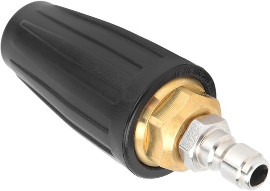 Hogedrukreiniger Tips Turbomondstuk, 3000 PSI Roterende hogedrukreinigermondstuk 1/4 inch Quick Connect Power-wasmondstuk voor het reinigen van bakstenen betonnen oppervlakken