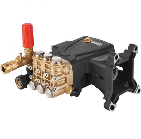 Hogedrukreiniger Vervangingspomp - Horizontale Triplex Plunjerpomp - 303 Bar - Debiet 15 L/min - As 25,4 mm van Merkloos	