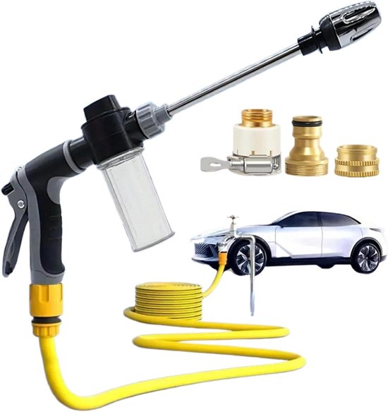 Hogedrukreiniger - Vloerreiniger - Auto Tuin Huis - Instelbare Waterdruk - 9 Meter Bereik - Meerkleurig