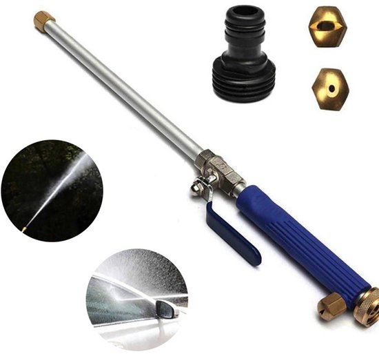Hogedrukspuit - Hoge druk spuit - Plantspuit - Waterjet - Hogedrukreiniger - Tuin - Waterspuit - Hogedruk pistool - Spuitmond - Waterspuit - Opzetstuk Tuinslang - 2 Spuitmond van Merkloos	
