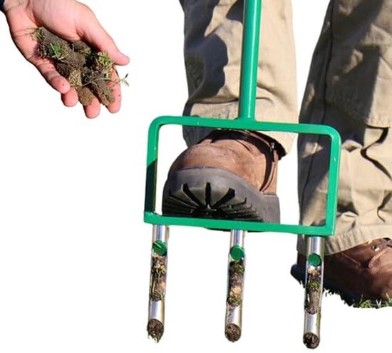 Holle Tand Grasmaaier Aerator - 42 Inch Handmatige Aerator voor Grondverzorging van Titan Tool Supply