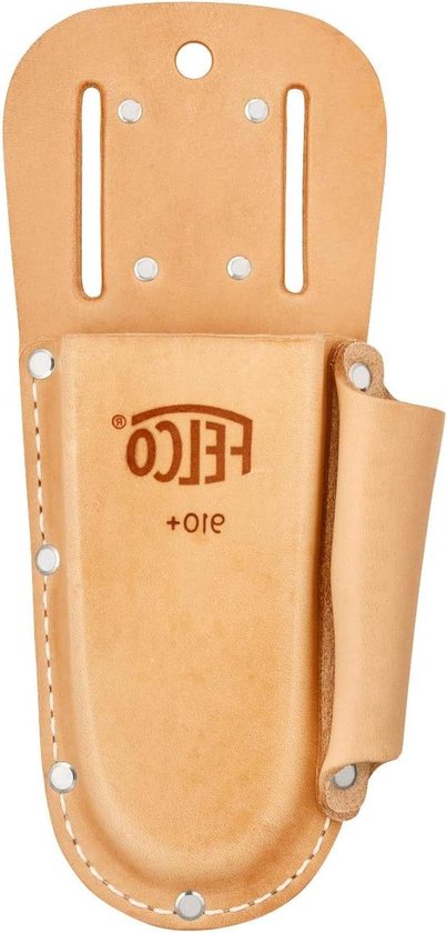 Holster voor tuinscharen + slijpsteen tas incl. lus + clip voor bevestiging aan riem - 35x15x5 cm van Merkloos	