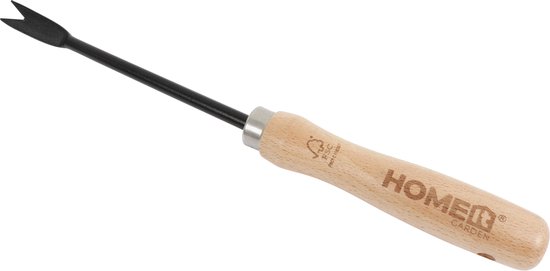 HOME It® Paardenbloemsteker met Klauw – Zwart Gepoedercoat Koolstofstaal – FSC Beukenhouten Handvat – Onkruidsteker voor Paardenbloem Wortel – 30 cm – Duurzaam Tuingereedschap van Merkloos	