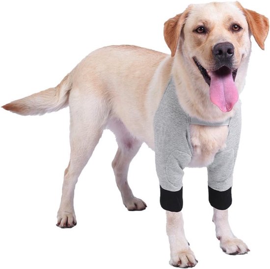 Hond Elleboog Brace - Pet Recovery Sleeve - Zachte Gewatteerde Huisdier Voorbeen Hock Brace voor Honden - Elleboog Schouder Ondersteuning - Elleboog Hygroma Eelt Drukzweren Schouder Dislocatie van Labra
