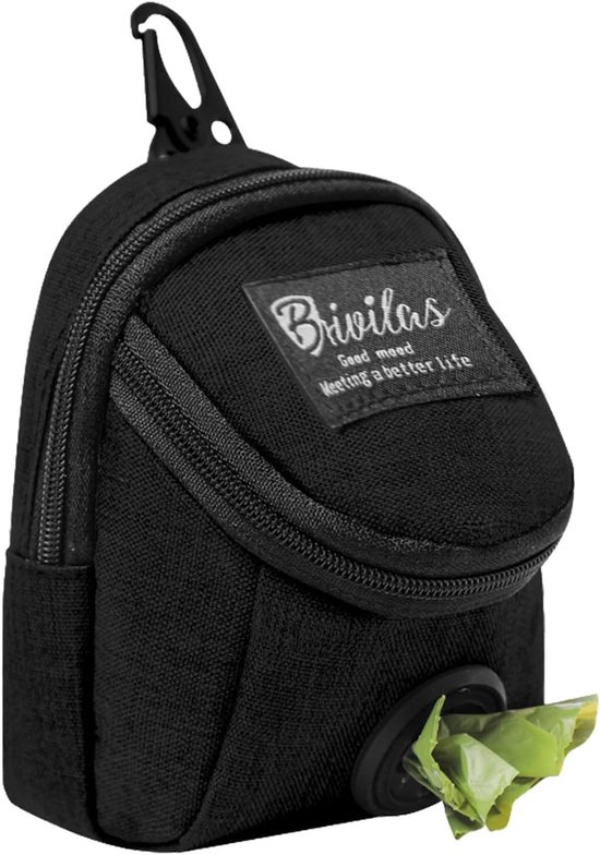 Hondenpoepzakdispenser - traktatietas voor honden - training - met magneetsluiting - voor het trainen van honden - wandelen - reizen - outdoor training van Merkloos	