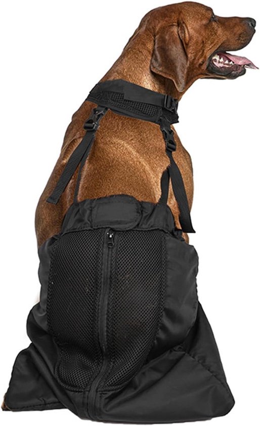 Hondensleeptas - Alternatieve hondenrolstoel - Hondenbeschermende tas - Slijtvast - Ademend voor gehandicapte honden - Verlamde achterpoten