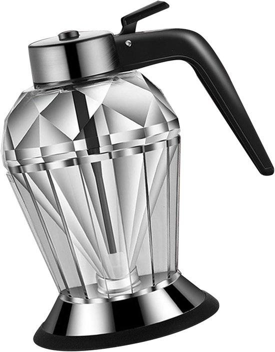 Honing Dispenser - Honing Fles - Pers Type - Transparant Glas - Handheld Olie Dispenser - Voor Sojasaus - Suikerstroop - Olie - Azijn van MOLI.