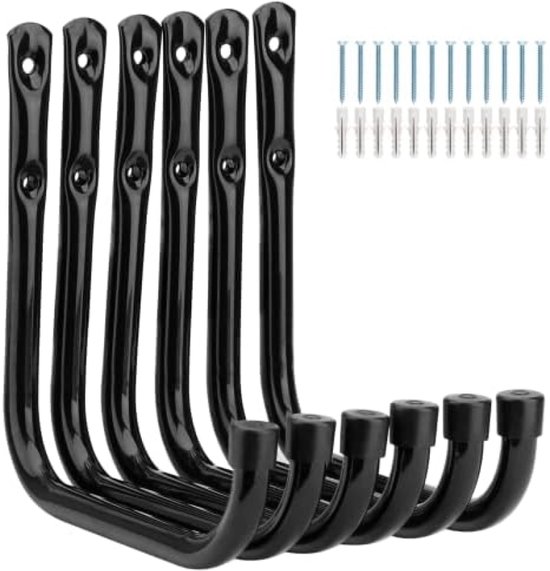 Hoogwaardige garagehaak voor wandmontage, 17 cm, geschikt voor binnen en buiten gebruik van Toiibcxi