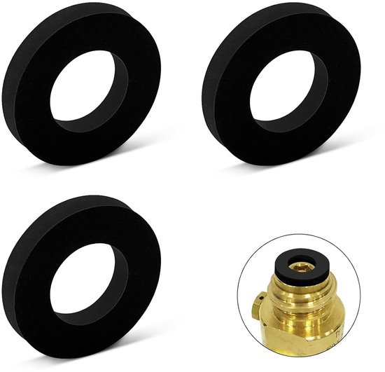 Hoogwaardige O-Ringen voor SodaStream - 3 Pack Zwarte Silicones, Compatibel met Meerdere Modellen - Eenvoudige Installatie - Perfect voor Soda Drink Liefhebbers - Vervanging van Merkloos	