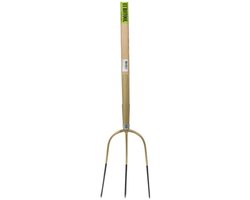 Hooivork 3-tands gelakt essen steel 135 cm