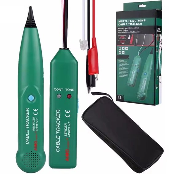 Horazio Draadtester voor Robotmaaiers - Kabelbreuk Detector - Kabelzoeker incl. Batterijen en Tasje van Merkloos	