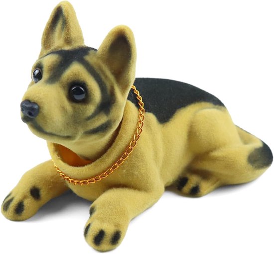 Hoshisea Schattige Knik-Schudden Hoofd Hond, Versieringen Wiebelhond, Dog Dashboard Decoratie, voor Thuis, Autodecoratie, Kantoordecoratie van Merkloos	