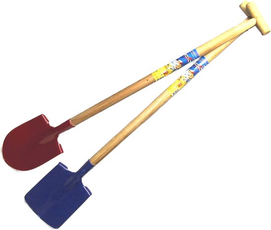 HOT Sports + Toys Schep met houten steel - metalen blad 80 cm speelgoed. van Merkloos	