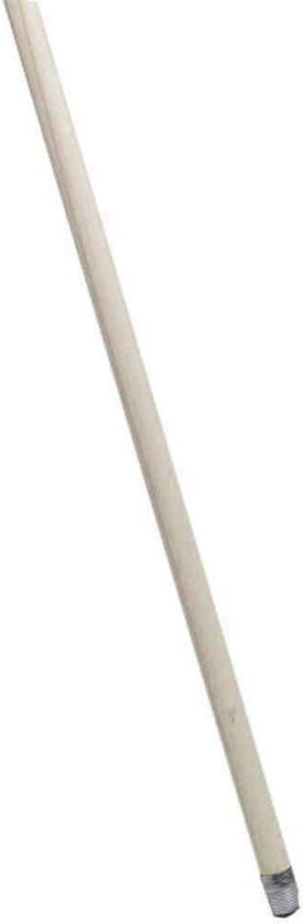 Houten Bezemsteel 140 cm - Universele Stelen voor Veegborstels met Conusbevestiging - Ruw Hout van Merkloos	