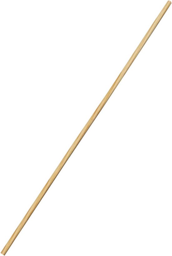 Houten Bezemsteel 1,40 m zonder Schroefdraad van Merkloos	