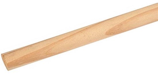 Houten bezemsteel 28x1400mm zonder kegel van Merkloos	