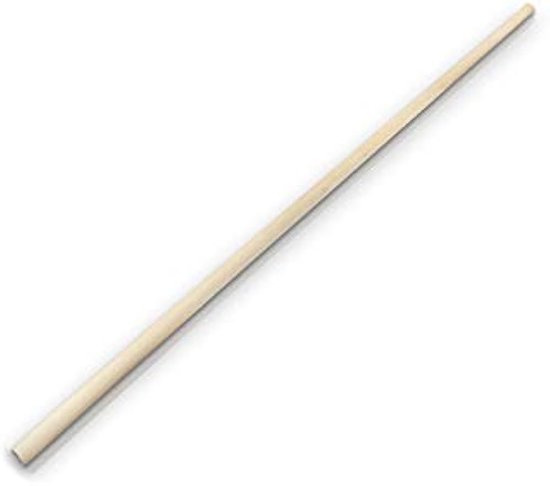 Houten bezemsteel Ø 22 mm - 180 cm - beuken van Merkloos	