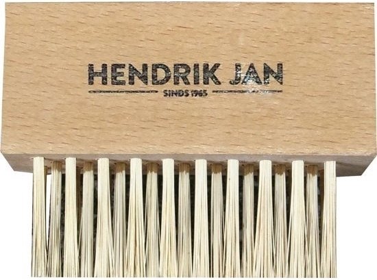 Houten onkruidborstel / voegenborstel met staaldraad - tuinieren gereedschap borstels van LUXORO