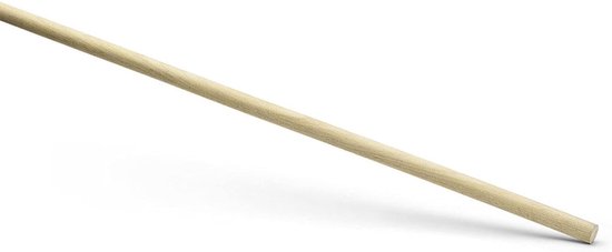 Houten steel - Bezemsteel mopsteel - Schoonmaken - Met ophanggat - 140 cm lengte