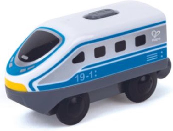 Houten trein locomotief blauw - Hape - vanaf 3 jaar van Hape