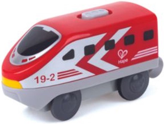Houten trein locomotief rood - Hape - vanaf 3 jaar van Hape