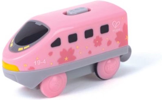 Houten trein locomotief roze - Hape - vanaf 3 jaar van Hape