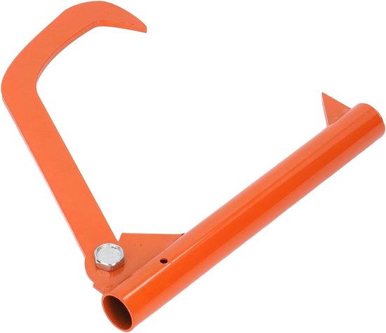 Houthaak Roestvrij Staal - Log Lifter - Boomstammen Verplaatsen - Moeiteloos Zware Lasten - Tot 15.5 Inch - Oranje