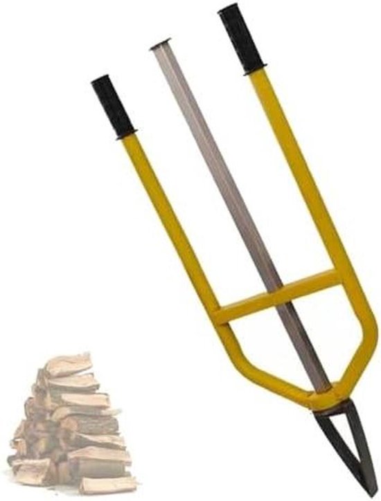 Houtkloofmachine - Houtklover Splijter - Brandhout Maken - Inertieel Kloven - 45 cm - Zwart