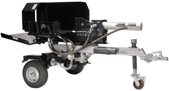 Houtklover 22 ton met benzinemotor horizontaal van Lumag