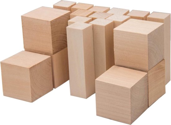 Houtklover Basswood Carving Blocks - Whittling Houtsnijwerk Blokken - Hout voor Whittling Kit - Houtblokken voor Carving - Houtsnijwerk Set - Houtsnijwerk Hout Houtklover