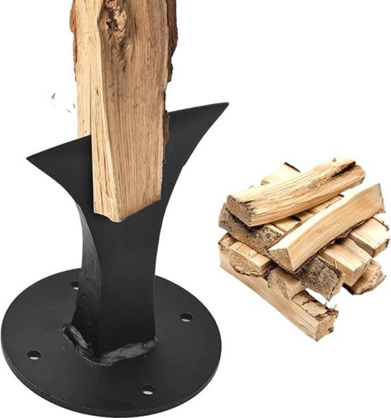 Houtklover – Houtsplijter – Houtkliever – Kloofmachine – Houtklover Voor Aanmaakhout - Voor Kleine Open Haard of Houtkachel – Praktisch Gereedschap van Houtvision