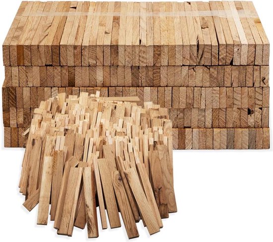 Houtklover met Aleko Premium 3,7 kg brandhout - aanmaakblokjes eikenhout biologische haardaansteker - barbecue open haard oven - perfecte grillaansteker gedroogd onbehandeld aanmaakhout Houtklover van Merkloos	