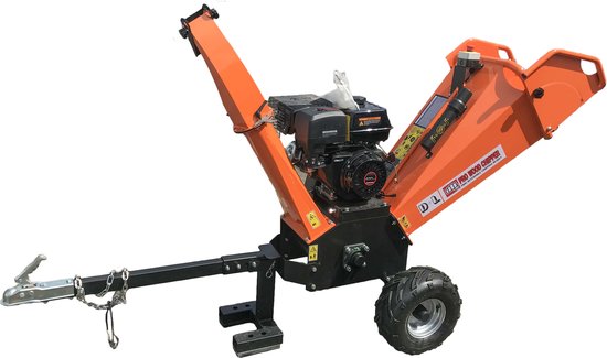 Houtschredder - Benzine - Groot - Diameter tot 120 mm - Stortkoker - 15 PK van T-Mech