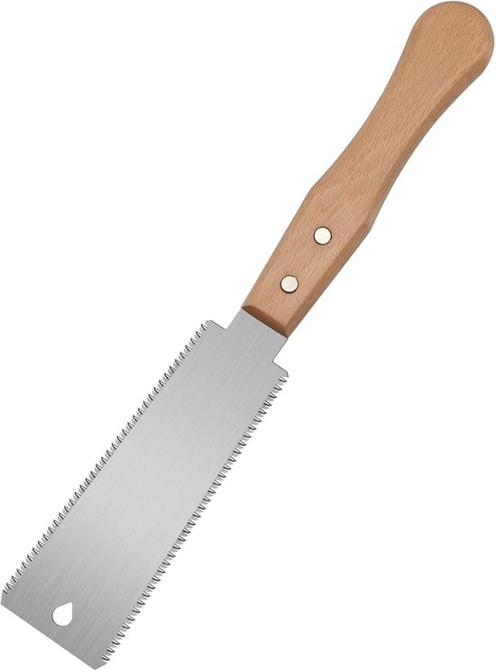Houtzaag met fijne tanden, Japanse trekzaag, 15 cm verzonken zaag, kleine handzaag voor hardhout en naaldhout (15/17TPI)