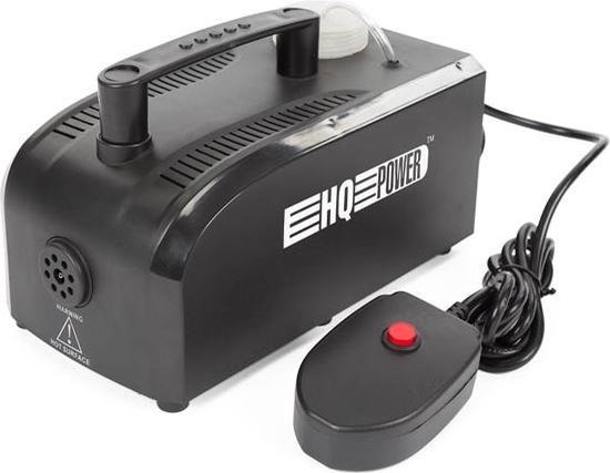 HQ-Power Rookmachine, 400 W, vaste afstandsbediening met kabel, snelle opwarmtijd, rookuitstoot 70 m³ per minuut, verwijderbare tank van 0.3 liter, compact en draagbaar van Merkloos	